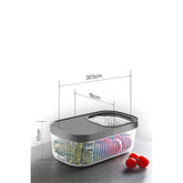 Takaz Global MultiBox Erzak Bakliyat Kutusu Sürgülü Kapak 5 Litre 4 ADET 718470